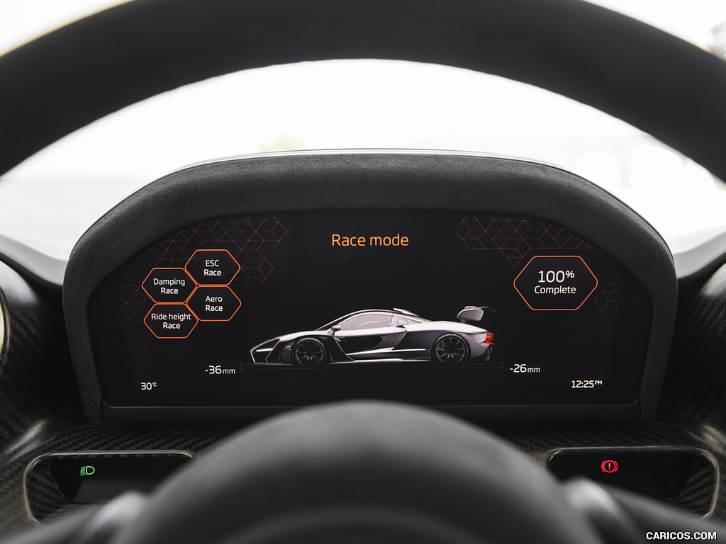 2019 McLaren Senna (Color: Kyanos Blue) - Digital Instrument Cluster