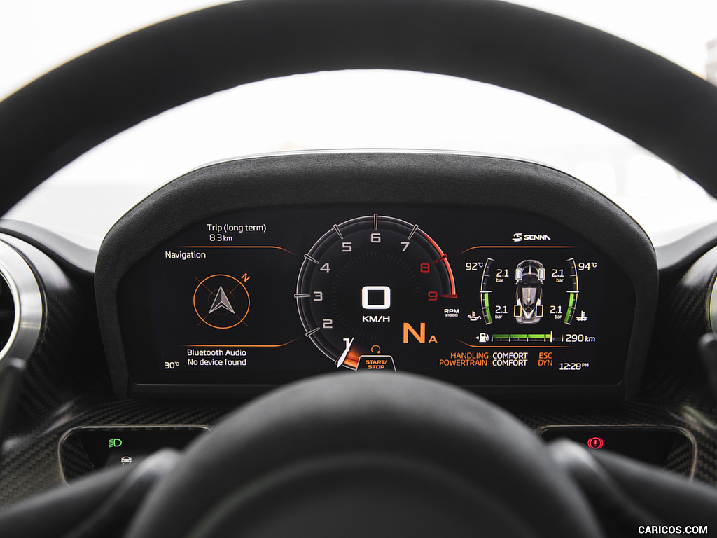 2019 McLaren Senna (Color: Kyanos Blue) - Digital Instrument Cluster