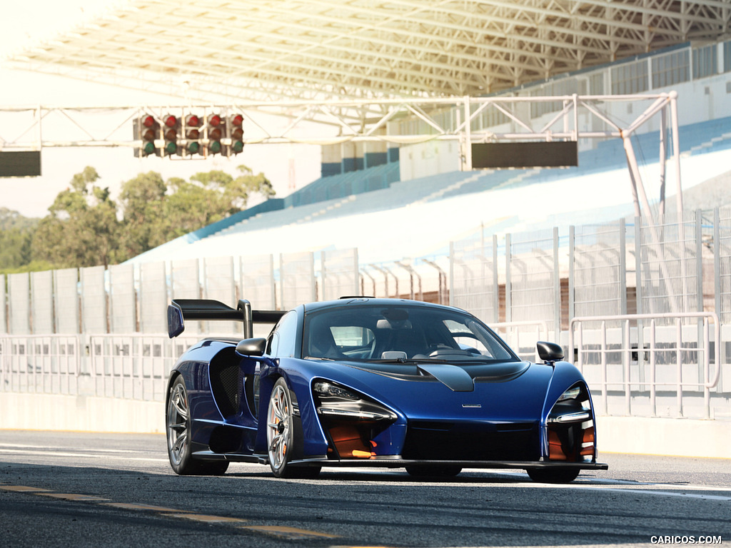 2019 McLaren Senna (Color: Kyanos Blue) - Front