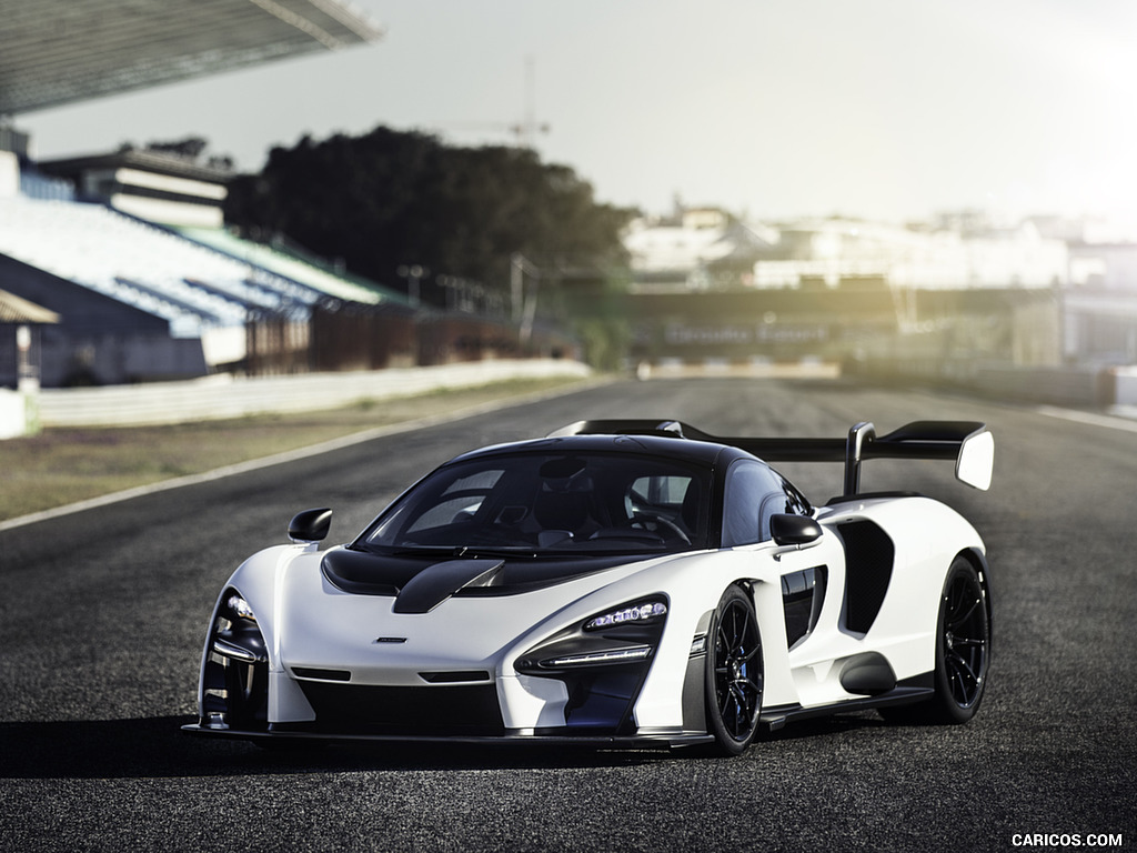 2019 McLaren Senna (Color: Pure White) - Front Three-Quarter