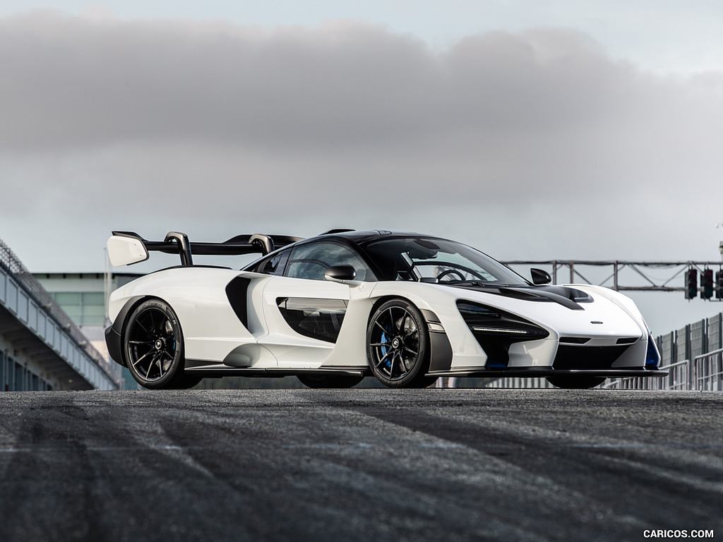 2019 McLaren Senna (Color: Pure White) - Front Three-Quarter