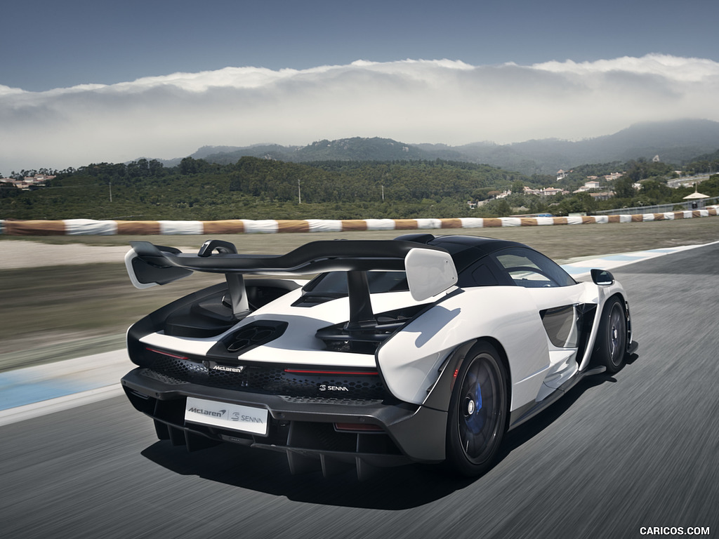 2019 McLaren Senna (Color: Pure White) - Rear Three-Quarter