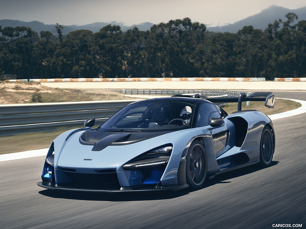 2019 McLaren Senna (Color: Victory Grey) - Front Three-Quarter