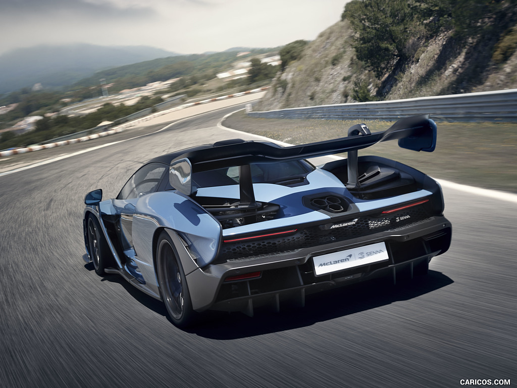 2019 McLaren Senna (Color: Victory Grey) - Rear Three-Quarter