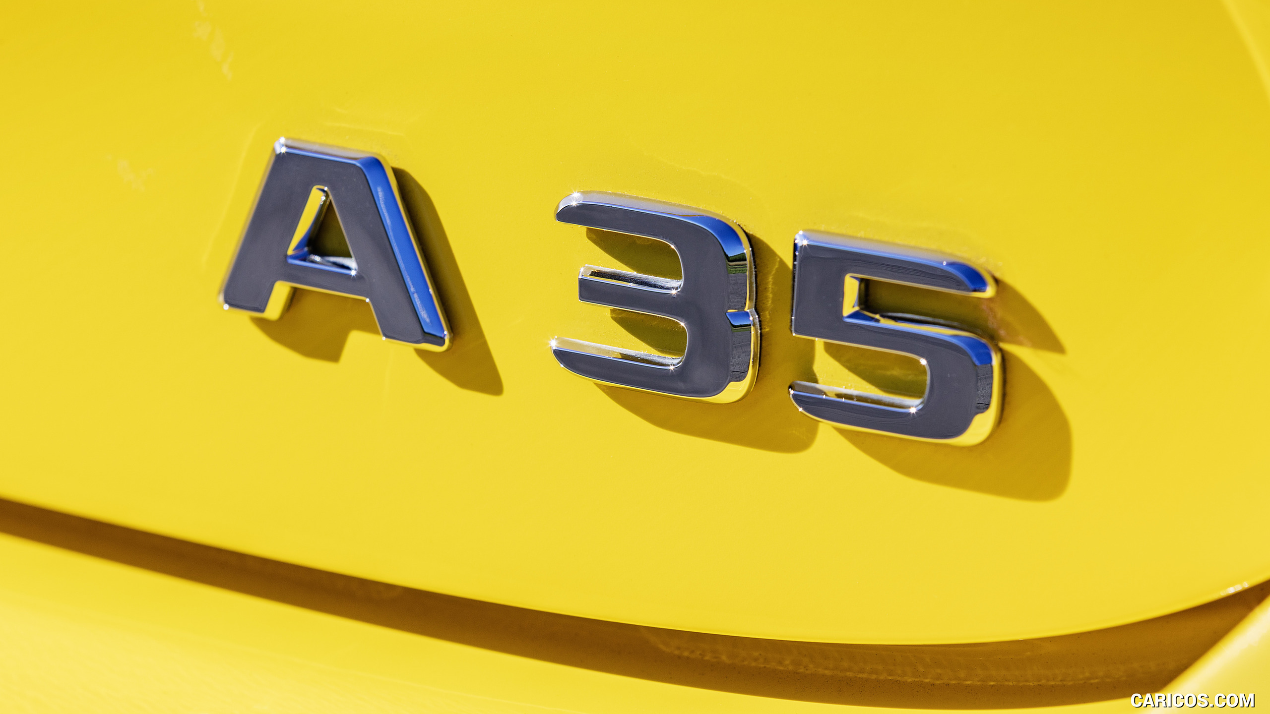 2019 Mercedes-AMG A 35 4MATIC (Color: Sun Yellow) - Badge, #28 of 30