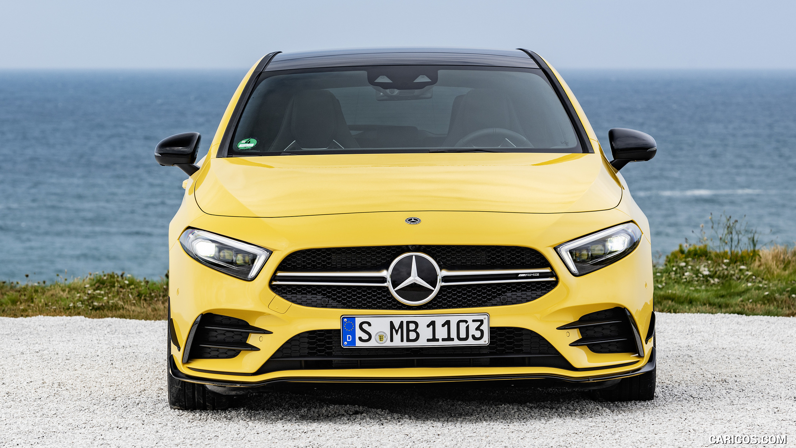2019 Mercedes-AMG A 35 4MATIC (Color: Sun Yellow) - Front, #20 of 30