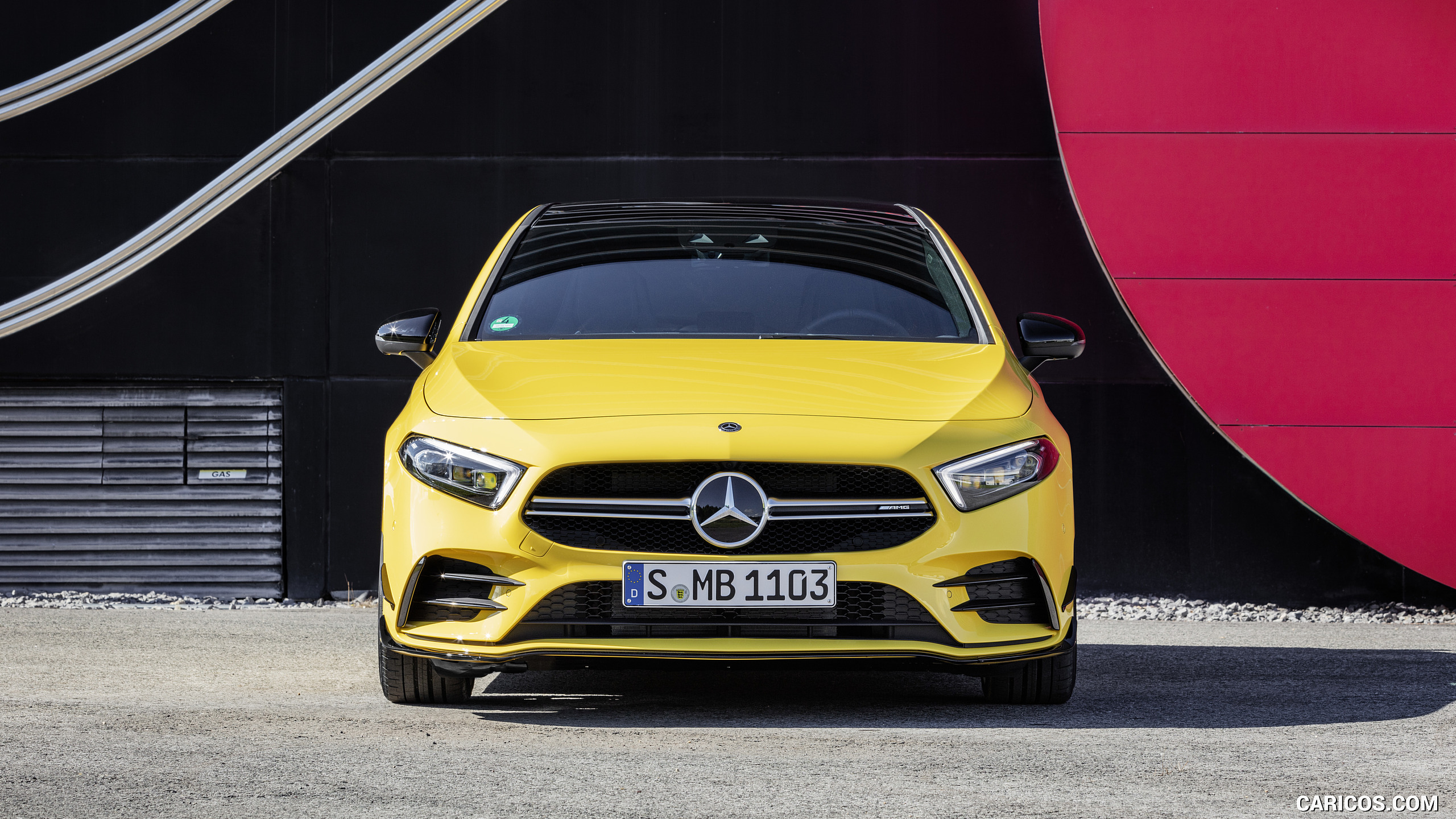 2019 Mercedes-AMG A 35 4MATIC (Color: Sun Yellow) - Front, #24 of 30