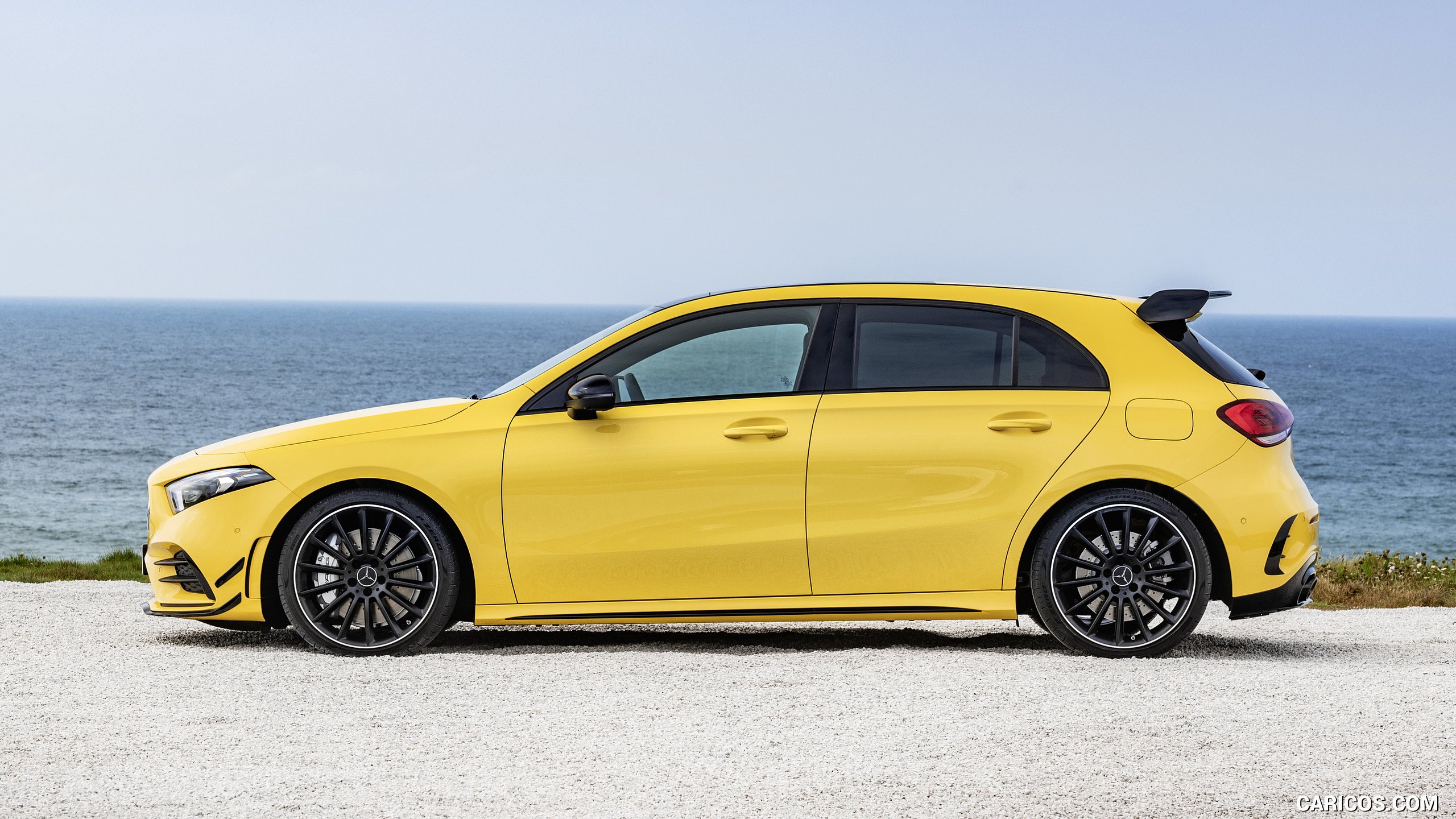 2019 Mercedes-AMG A 35 4MATIC (Color: Sun Yellow) - Side, #19 of 30