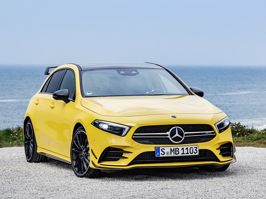 2019 Mercedes-AMG A 35 4MATIC (Color: Sun Yellow) - Front