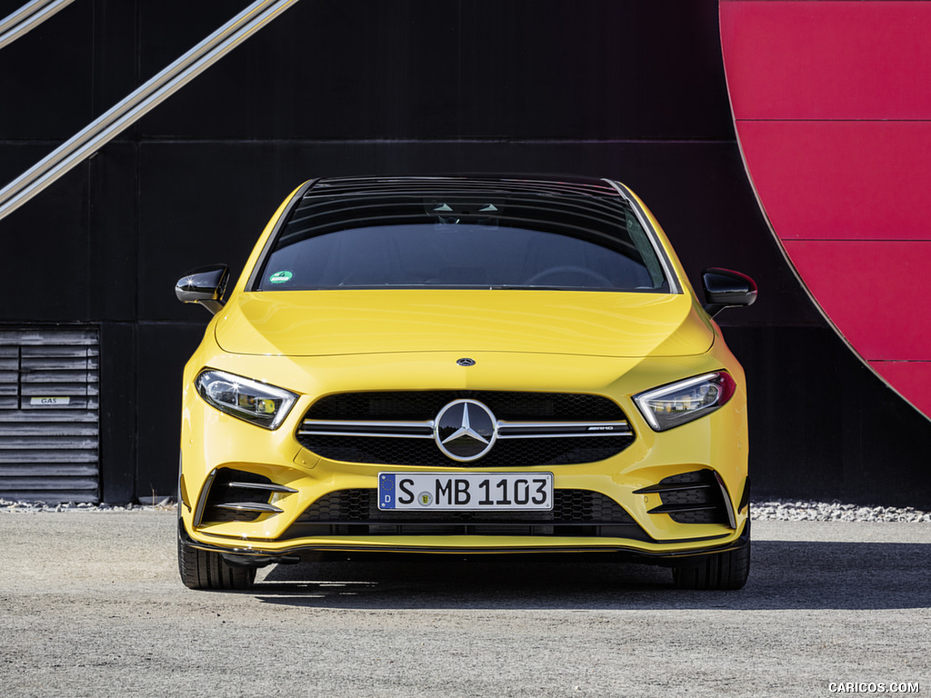 2019 Mercedes-AMG A 35 4MATIC (Color: Sun Yellow) - Front