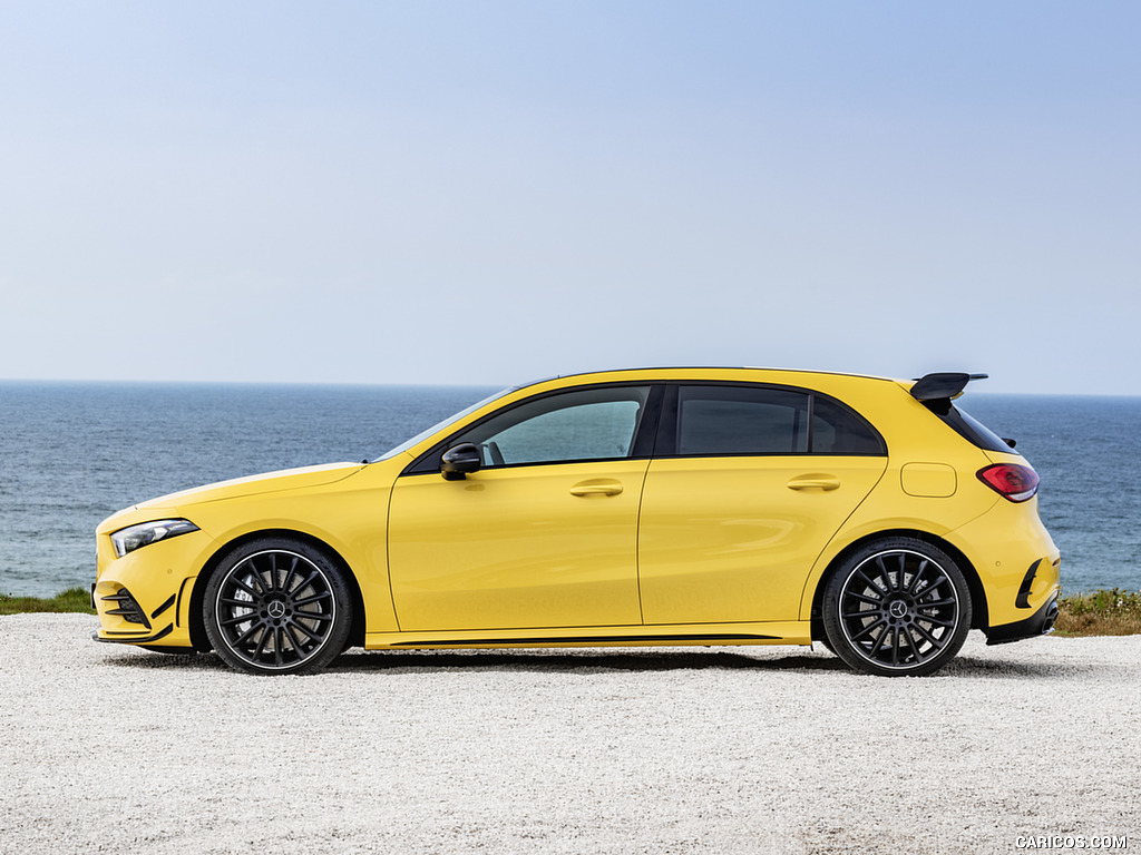 2019 Mercedes-AMG A 35 4MATIC (Color: Sun Yellow) - Side