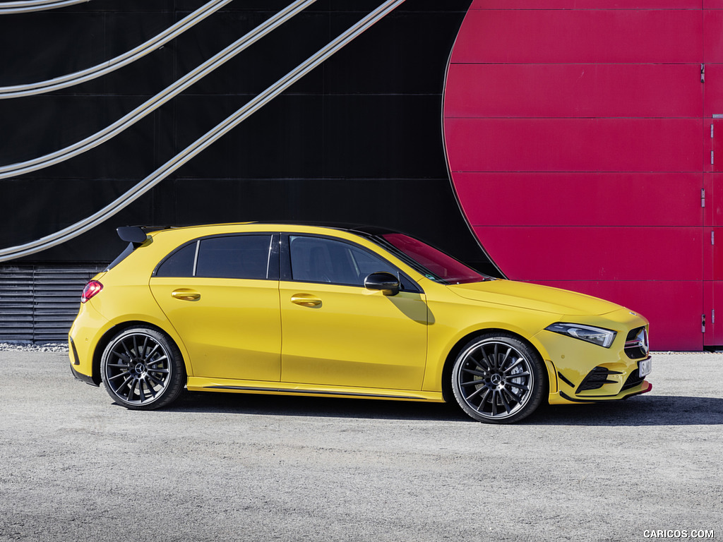 2019 Mercedes-AMG A 35 4MATIC (Color: Sun Yellow) - Side