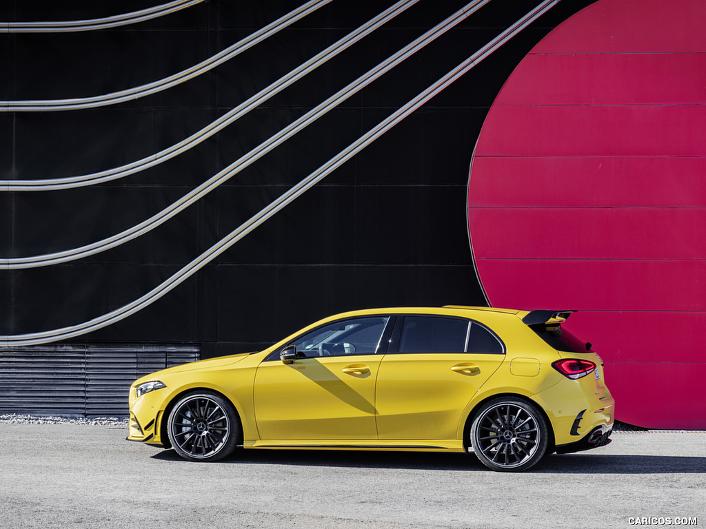 2019 Mercedes-AMG A 35 4MATIC (Color: Sun Yellow) - Side