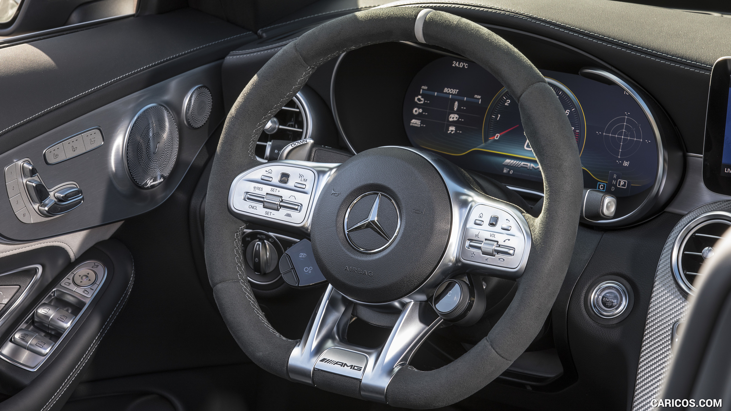 2019 Mercedes-AMG C 63 S Cabrio - Interior, Steering Wheel, #71 of 74