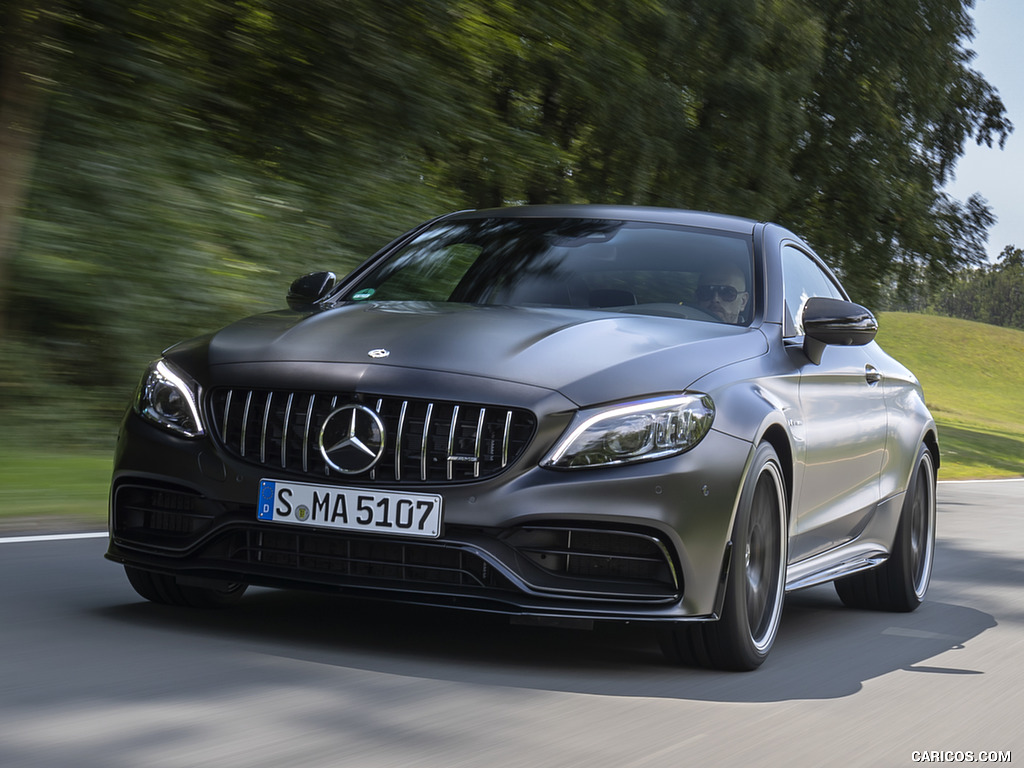 2019 Mercedes-AMG C 63 S Coupe (Color: Designo Graphite Gray Magno) - Front