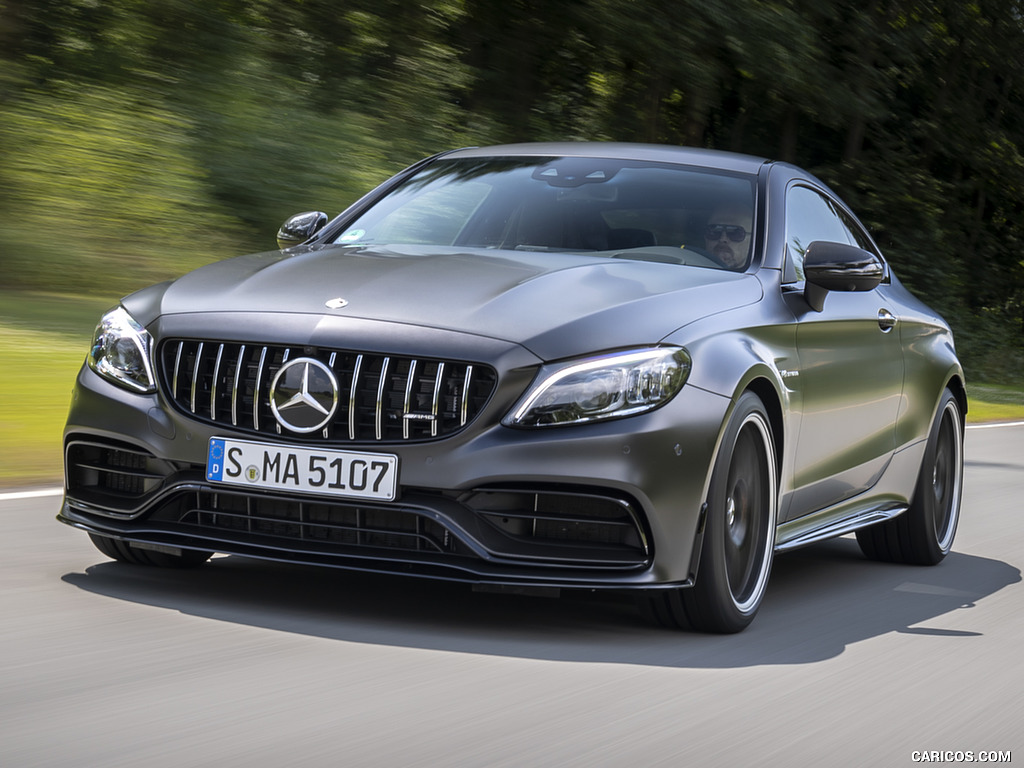 2019 Mercedes-AMG C 63 S Coupe (Color: Designo Graphite Gray Magno) - Front