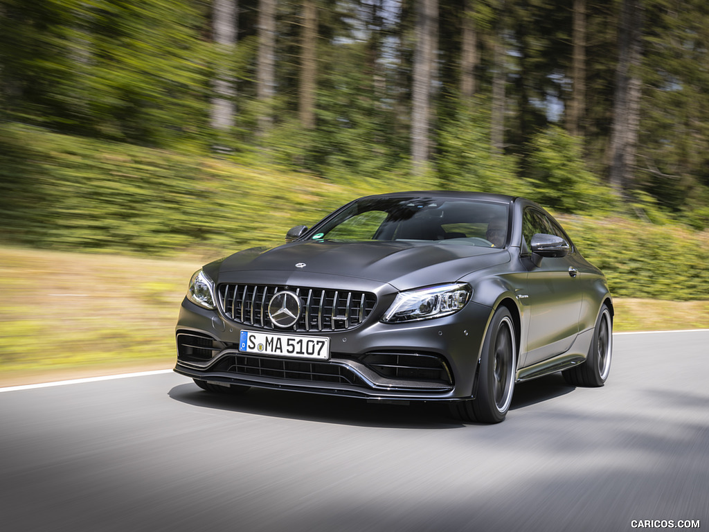 2019 Mercedes-AMG C 63 S Coupe (Color: Designo Graphite Gray Magno) - Front