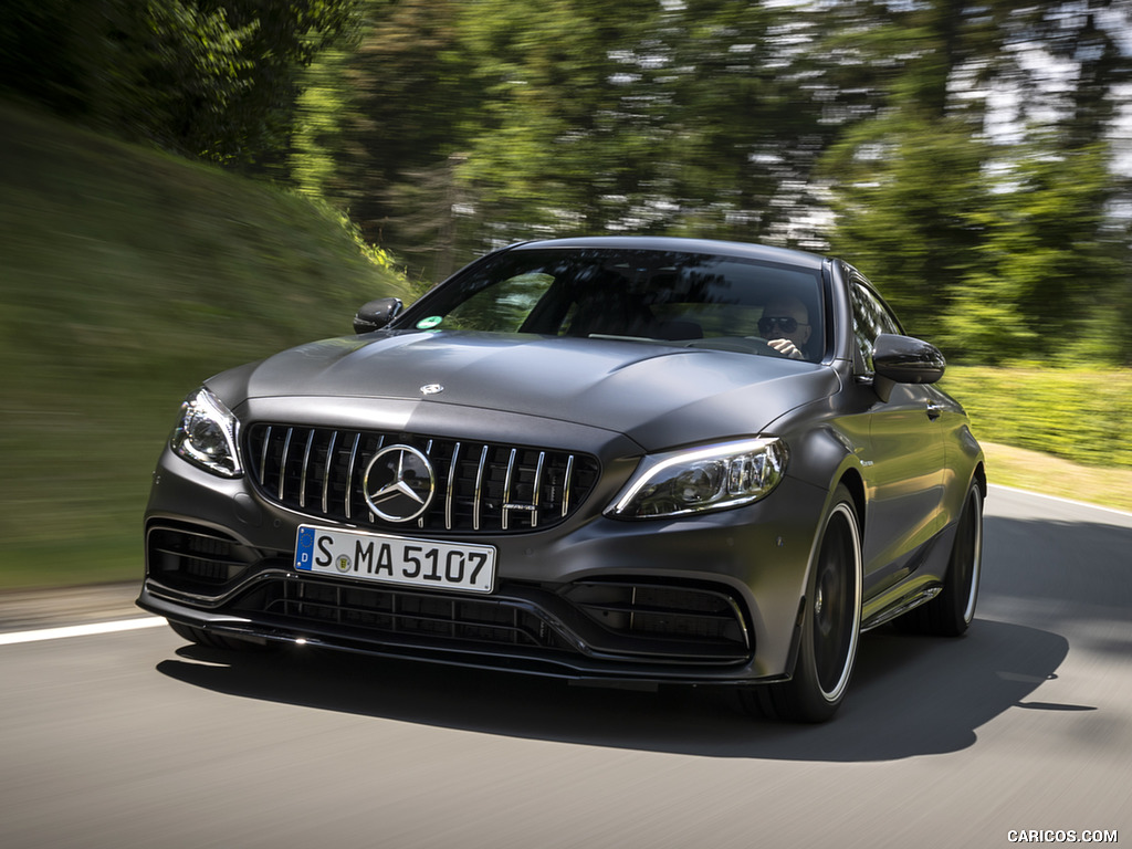 2019 Mercedes-AMG C 63 S Coupe (Color: Designo Graphite Gray Magno) - Front