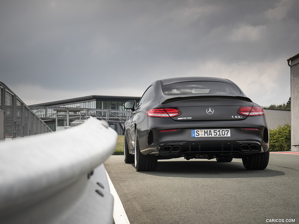 2019 Mercedes-AMG C 63 S Coupe (Color: Designo Graphite Gray Magno) - Rear