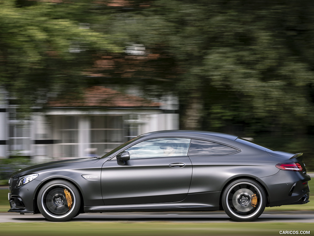 2019 Mercedes-AMG C 63 S Coupe (Color: Designo Graphite Gray Magno) - Side