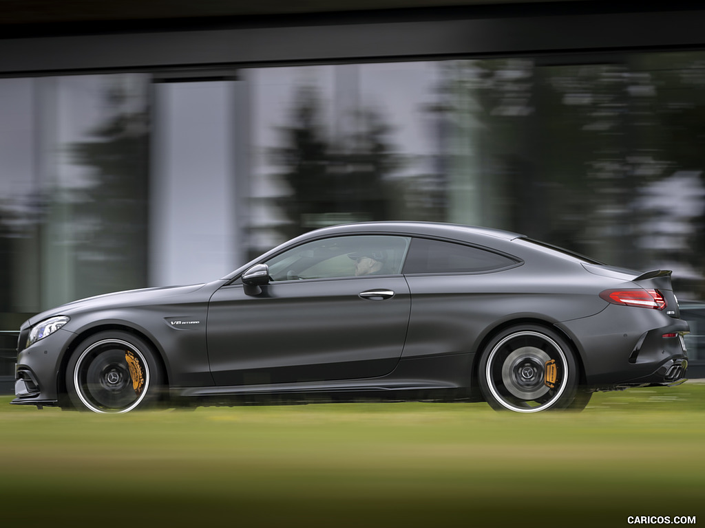 2019 Mercedes-AMG C 63 S Coupe (Color: Designo Graphite Gray Magno) - Side