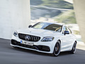 2019 Mercedes-AMG C 63 S Coupe with Night package and Carbon-package II (Color: Designo Diamond White Bright) - Front