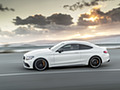 2019 Mercedes-AMG C 63 S Coupe with Night package and Carbon-package II (Color: Designo Diamond White Bright) - Side