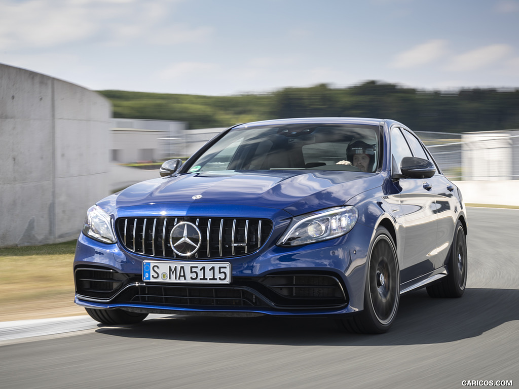 2019 Mercedes-AMG C 63 Sedan (Color: Brilliant Blue Metallic) - Front