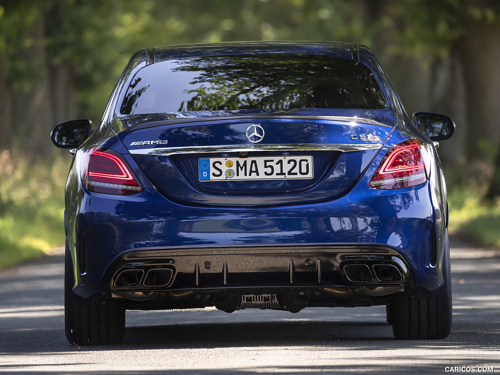 2019 Mercedes-AMG C 63 Sedan (Color: Brilliant Blue Metallic) - Rear