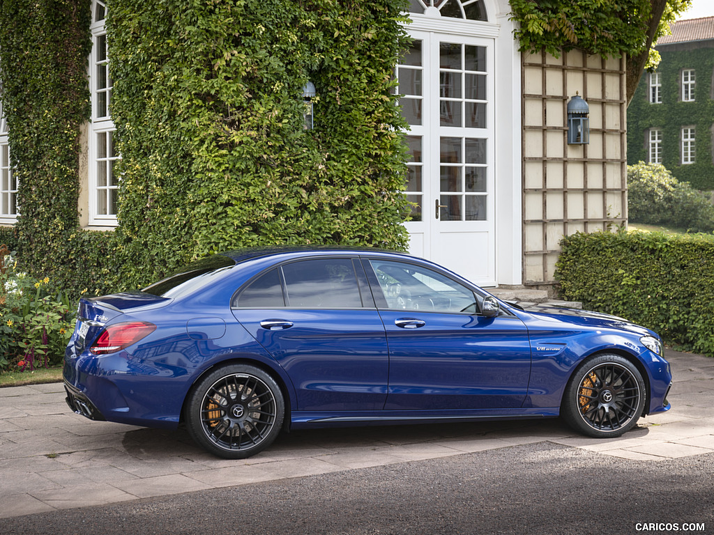 2019 Mercedes-AMG C 63 Sedan (Color: Brilliant Blue Metallic) - Side