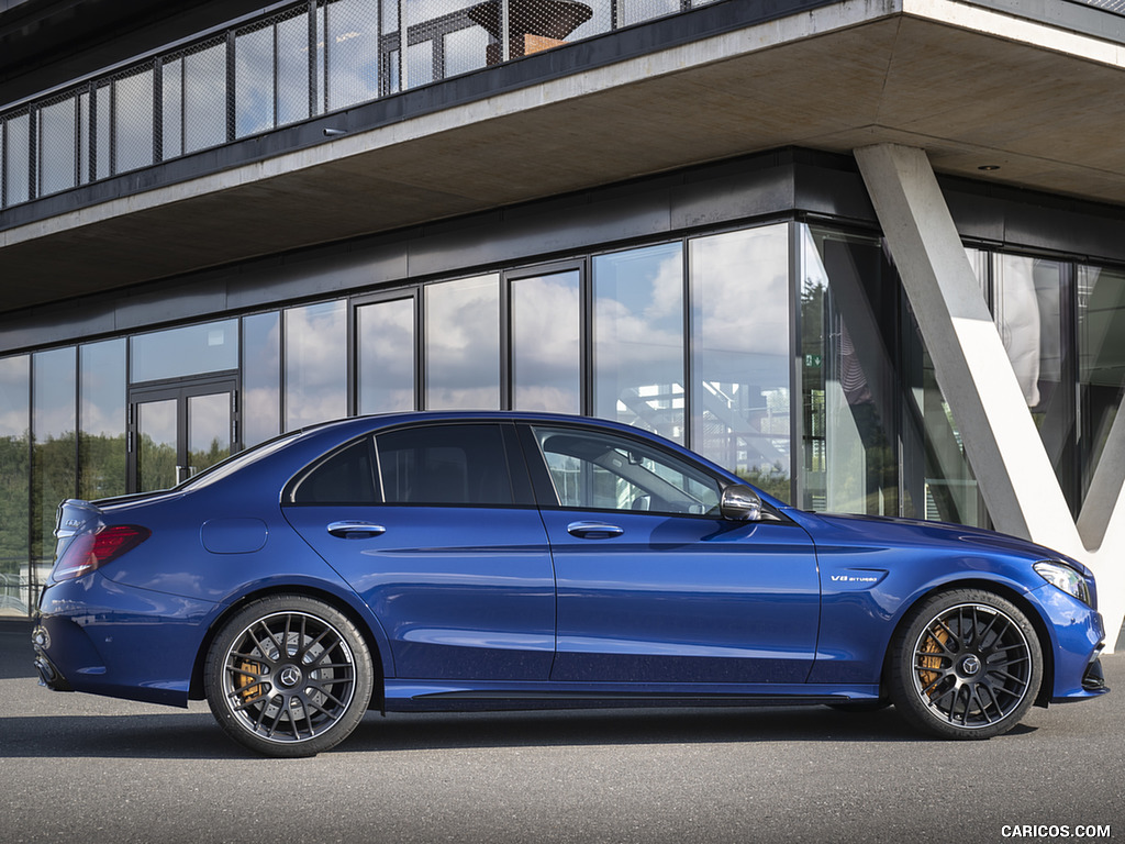 2019 Mercedes-AMG C 63 Sedan (Color: Brilliant Blue Metallic) - Side