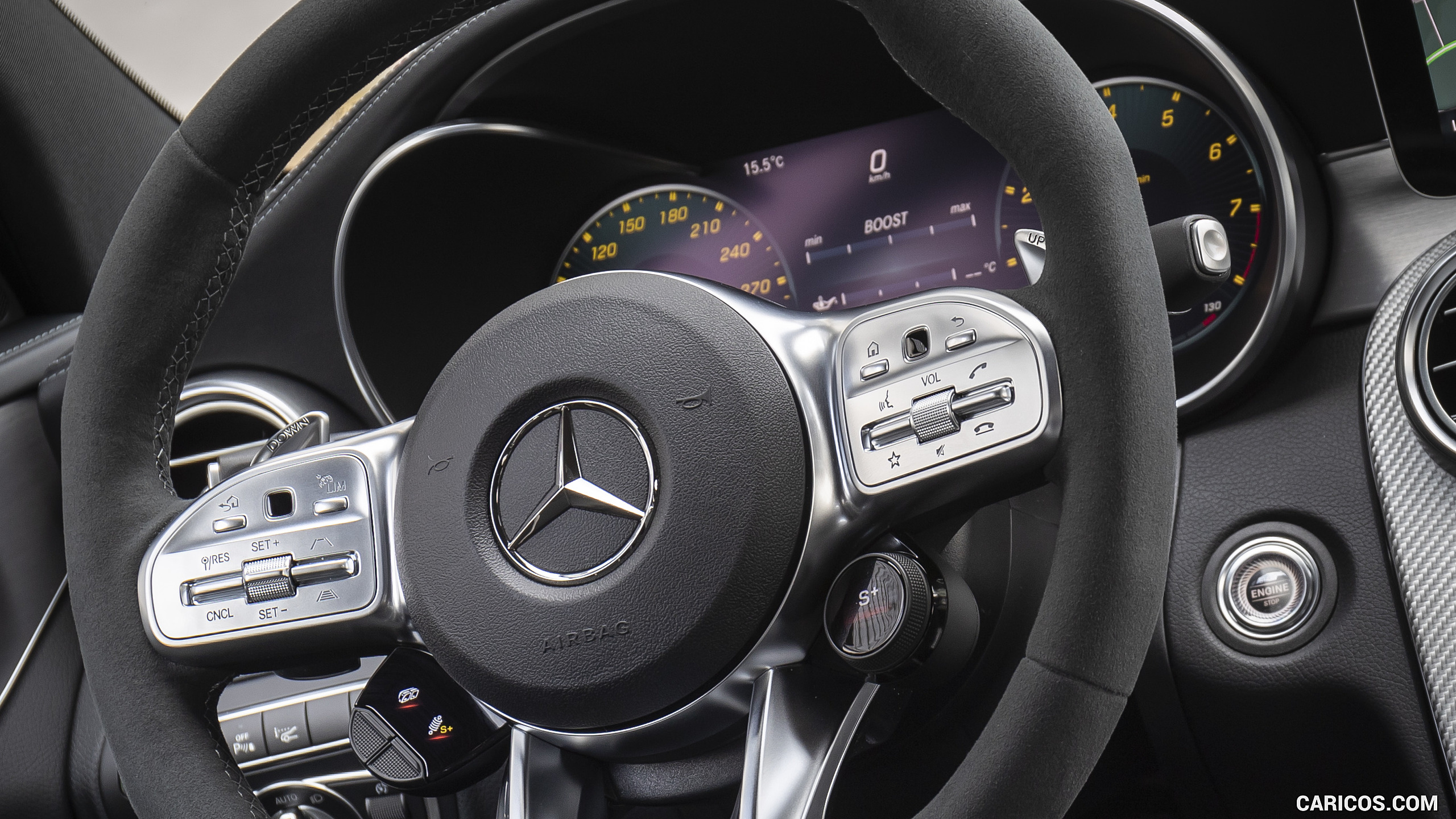 2019 Mercedes-AMG C 63 Sedan - Interior, Steering Wheel, #54 of 115
