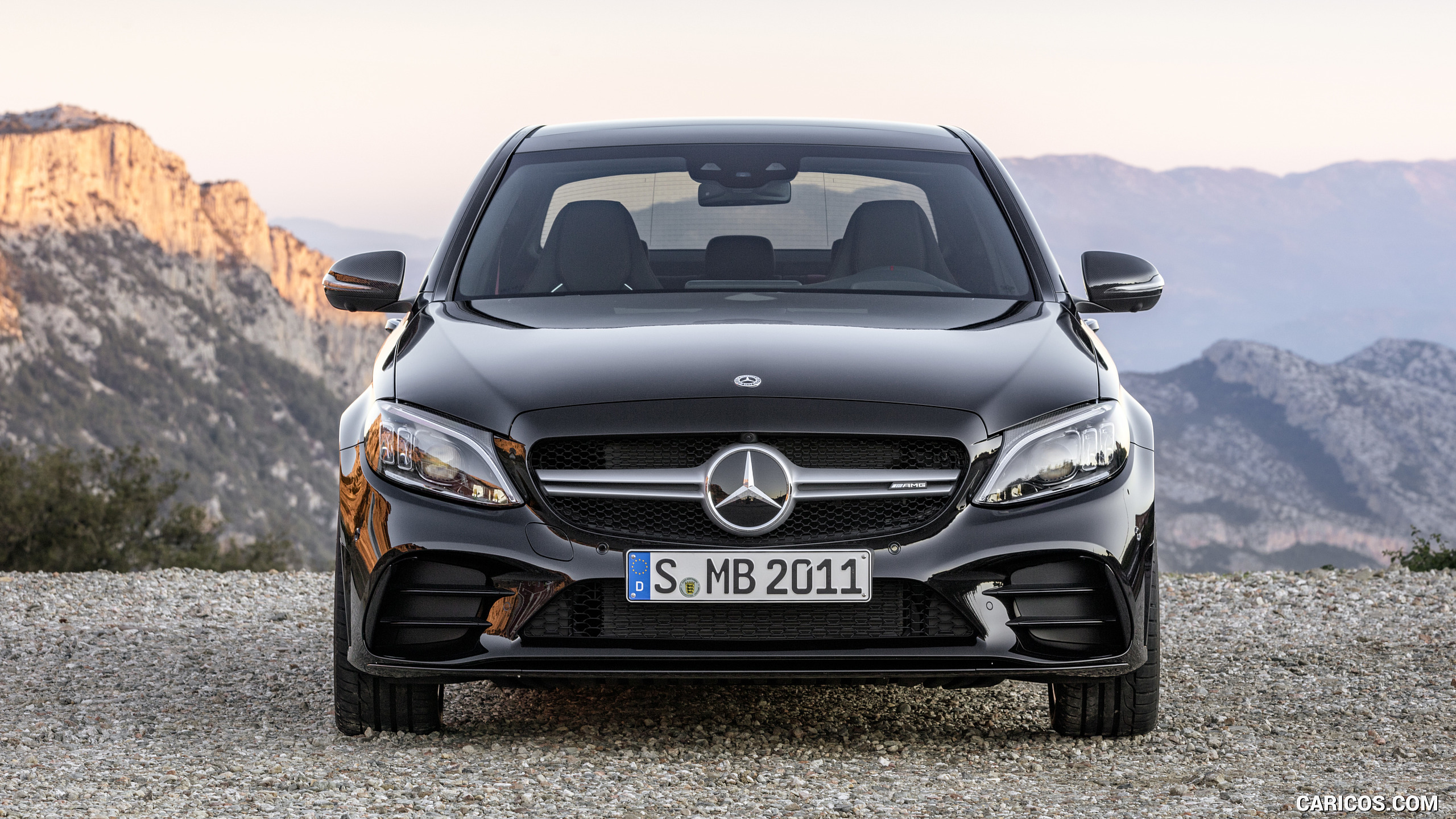 2019 Mercedes-AMG C43 4MATIC (Color: Obsidian Black Metallic) - Front, #21 of 192