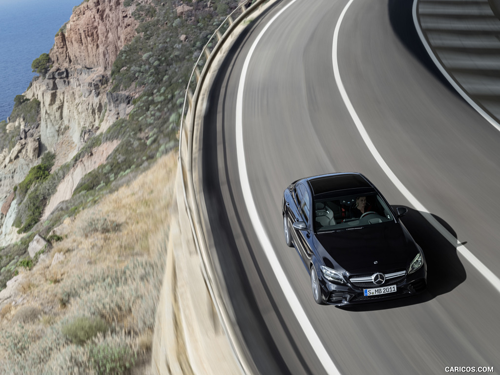 2019 Mercedes-AMG C43 4MATIC (Color: Obsidian Black Metallic) - Top