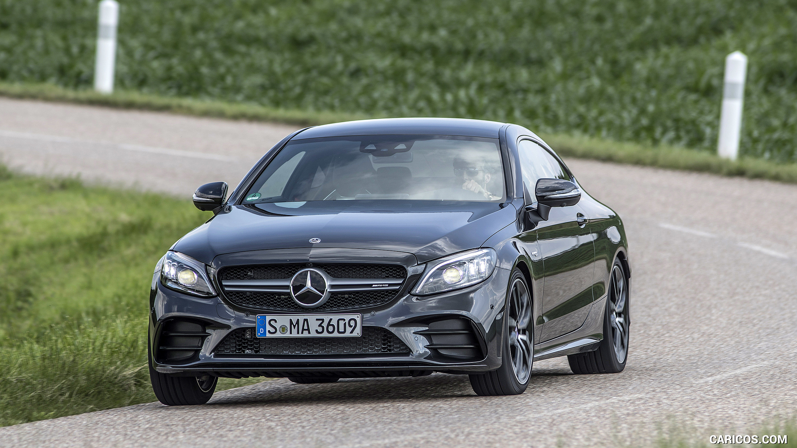 2019 Mercedes-AMG C43 4MATIC Coupe (Color: Graphite Grey Metallic) - Front, #34 of 184