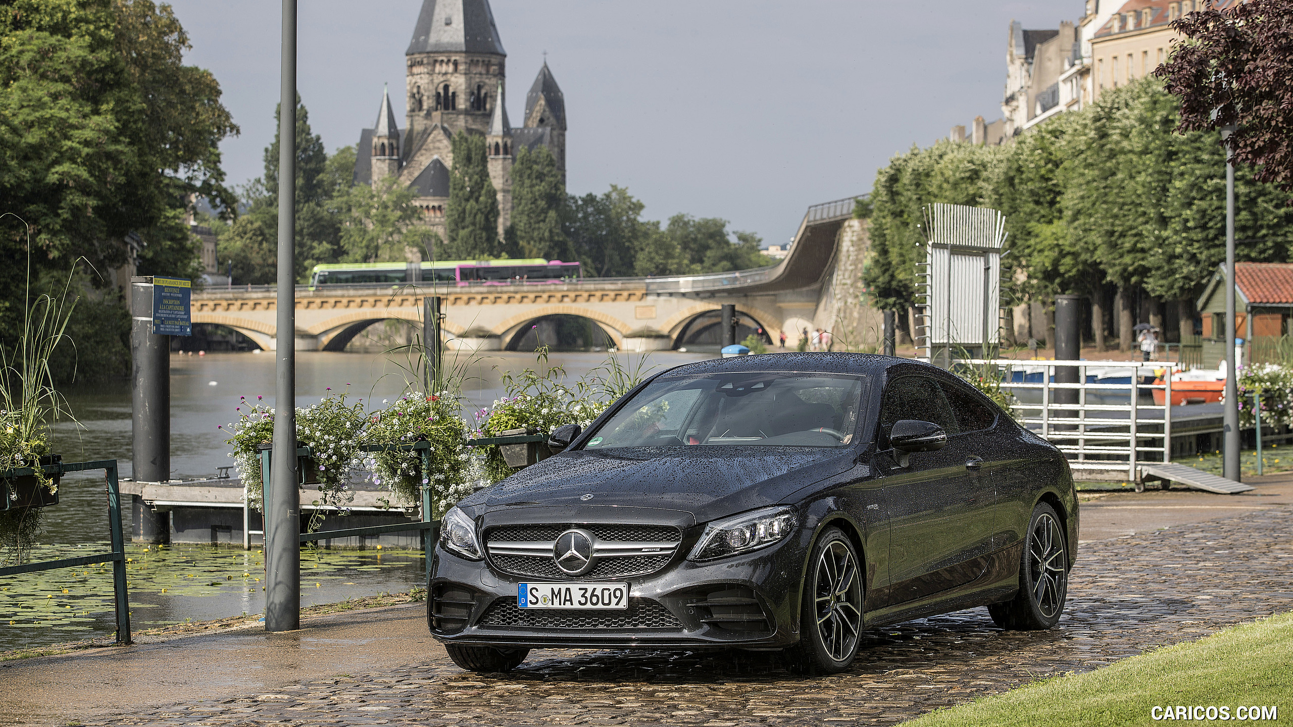 2019 Mercedes-AMG C43 4MATIC Coupe (Color: Graphite Grey Metallic) - Front, #46 of 184