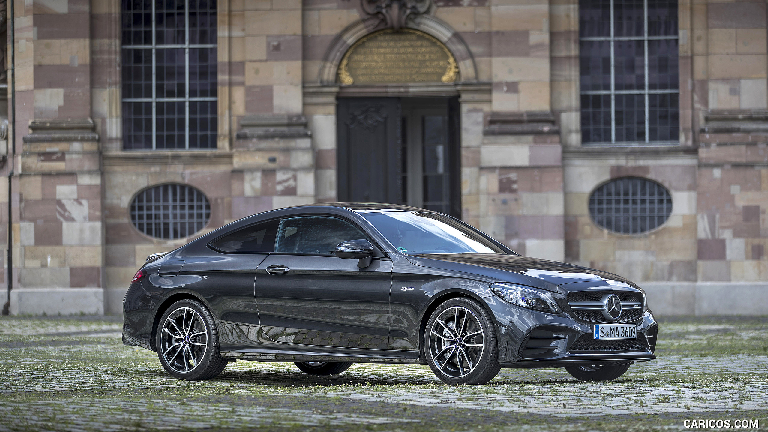 2019 Mercedes-AMG C43 4MATIC Coupe (Color: Graphite Grey Metallic) - Front Three-Quarter, #55 of 184