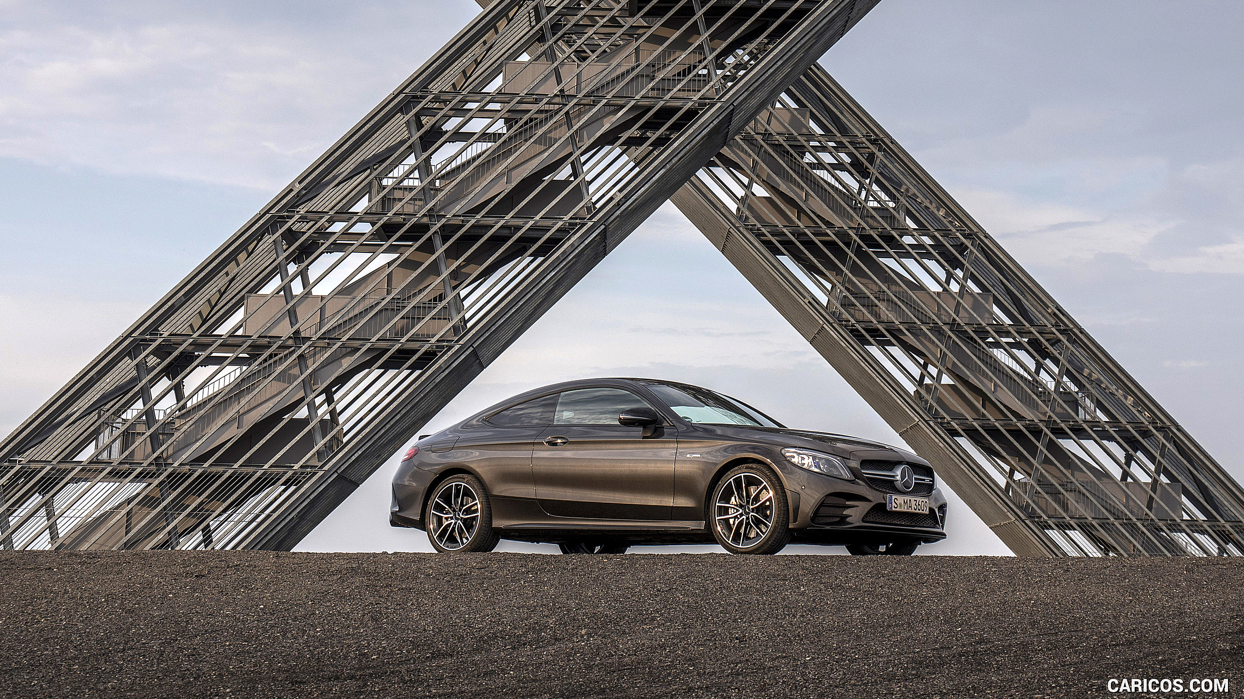 2019 Mercedes-AMG C43 4MATIC Coupe (Color: Graphite Grey Metallic) - Front Three-Quarter, #59 of 184