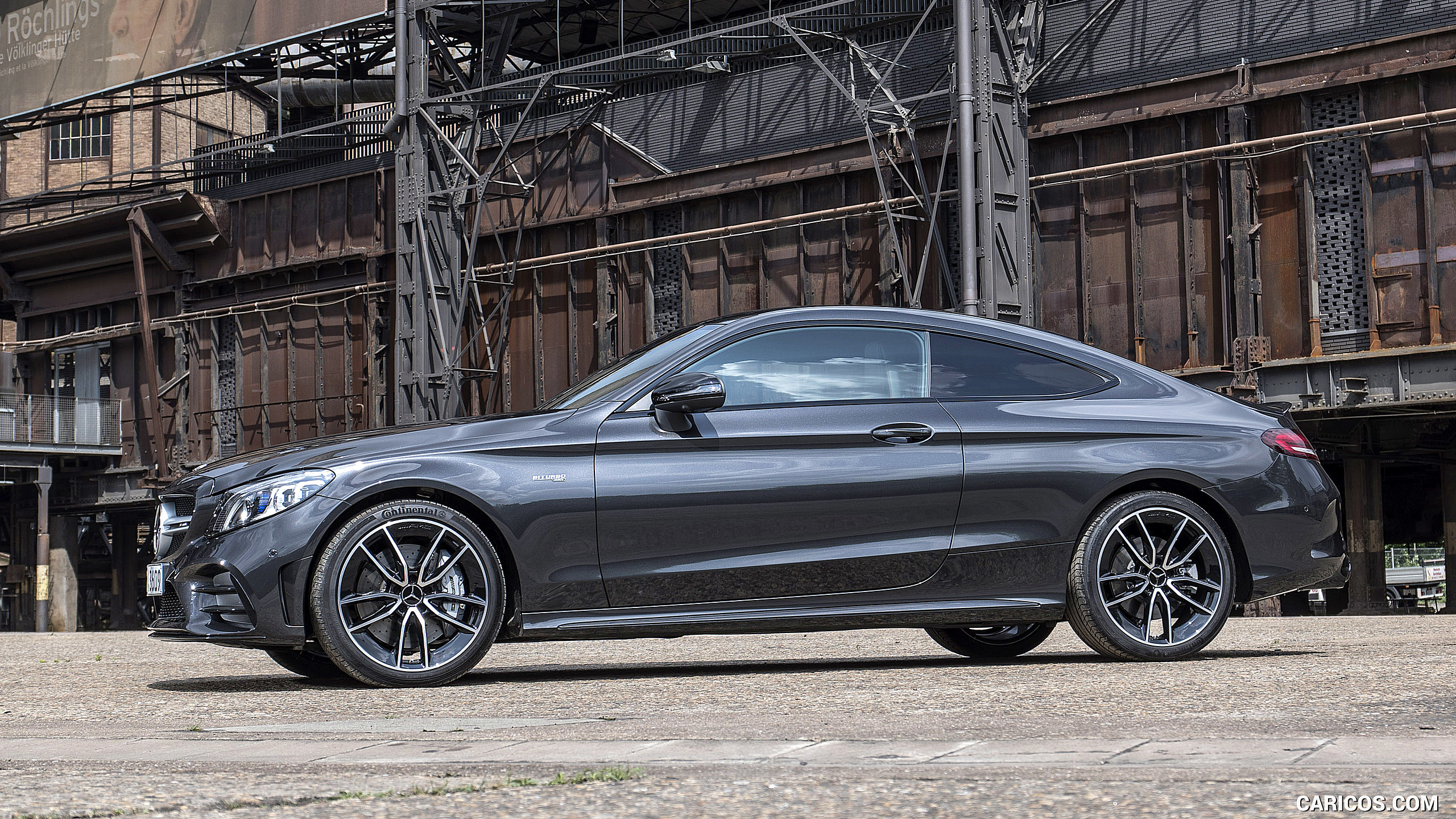 2019 Mercedes-AMG C43 4MATIC Coupe (Color: Graphite Grey Metallic) - Side, #49 of 184