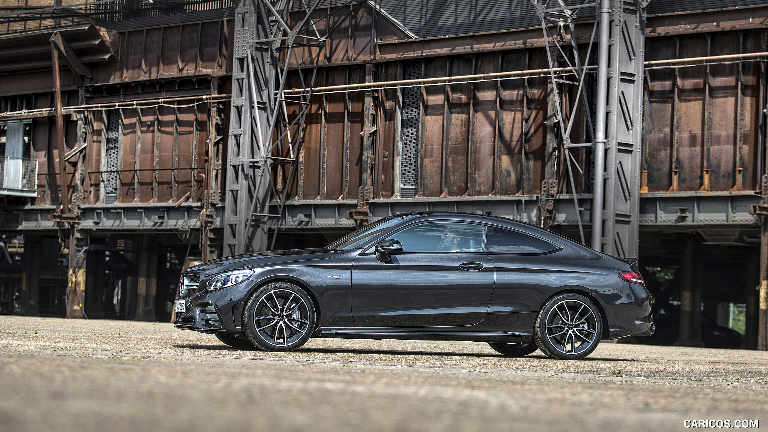 2019 Mercedes-AMG C43 4MATIC Coupe (Color: Graphite Grey Metallic) - Side, #50 of 184