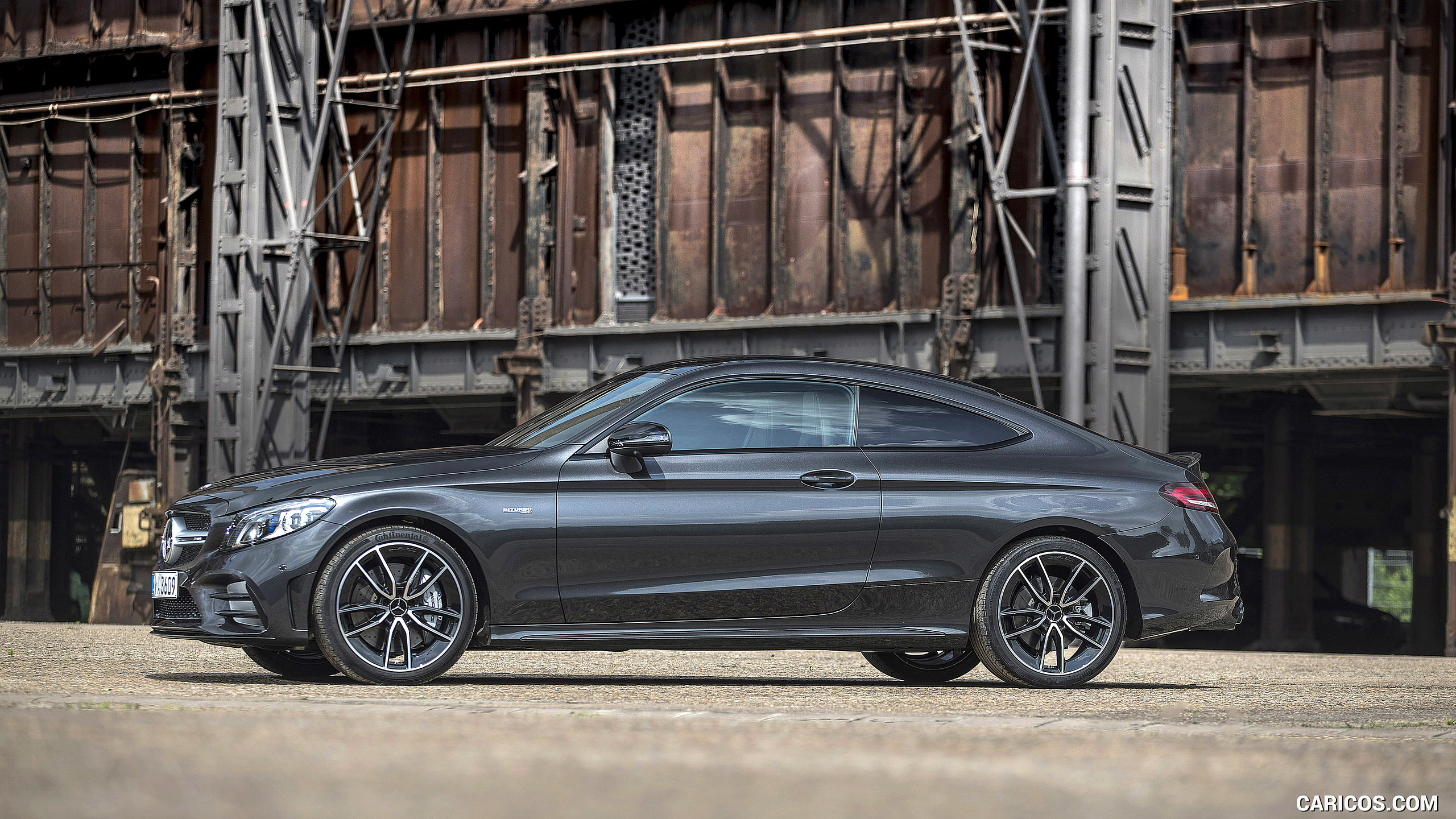 2019 Mercedes-AMG C43 4MATIC Coupe (Color: Graphite Grey Metallic) - Side, #51 of 184