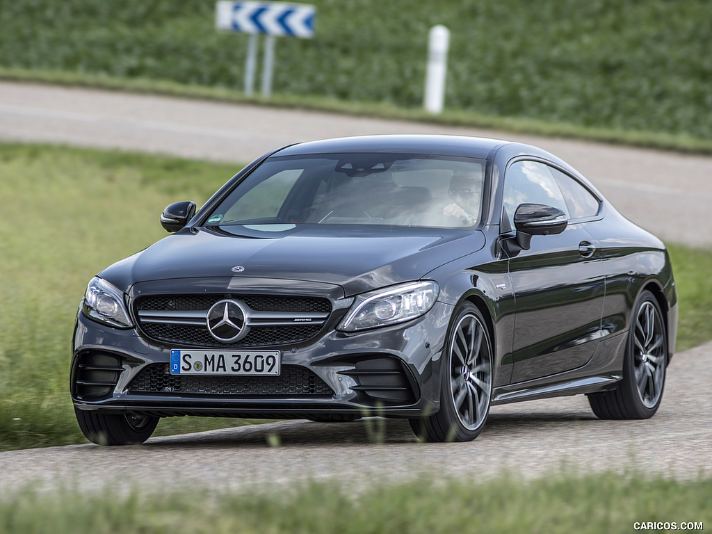 2019 Mercedes-AMG C43 4MATIC Coupe (Color: Graphite Grey Metallic) - Front Three-Quarter