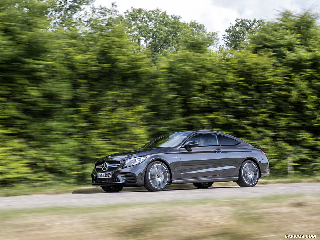 2019 Mercedes-AMG C43 4MATIC Coupe (Color: Graphite Grey Metallic) - Front Three-Quarter