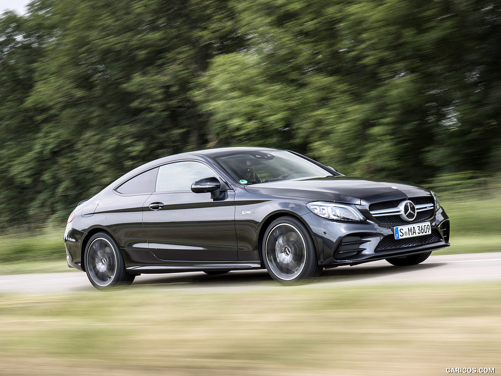 2019 Mercedes-AMG C43 4MATIC Coupe (Color: Graphite Grey Metallic) - Front Three-Quarter