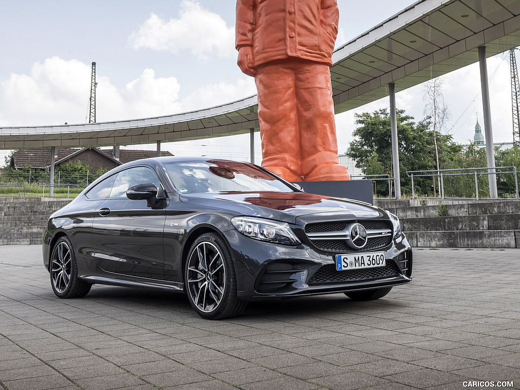 2019 Mercedes-AMG C43 4MATIC Coupe (Color: Graphite Grey Metallic) - Front Three-Quarter