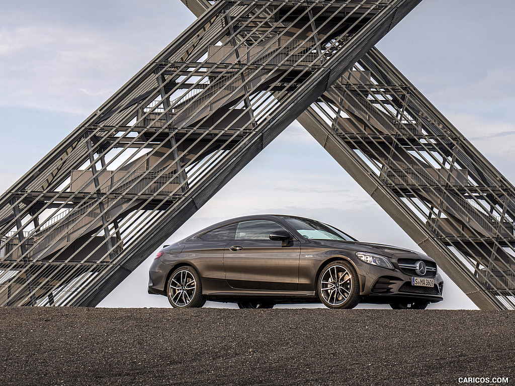 2019 Mercedes-AMG C43 4MATIC Coupe (Color: Graphite Grey Metallic) - Front Three-Quarter