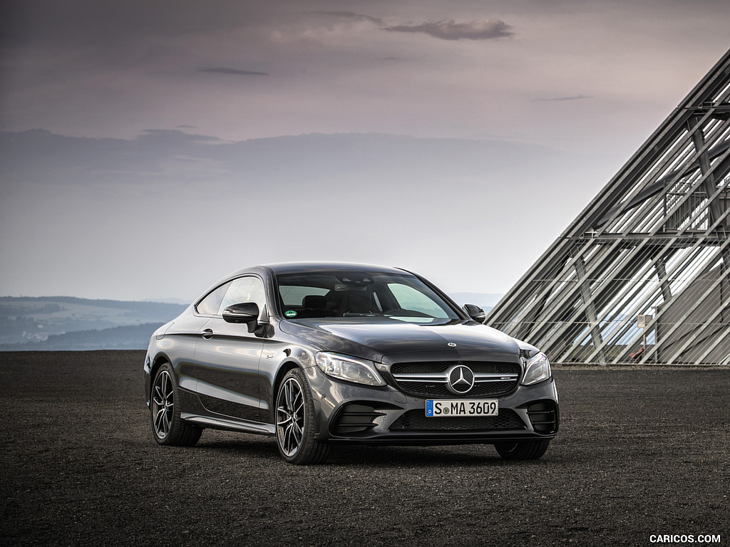 2019 Mercedes-AMG C43 4MATIC Coupe (Color: Graphite Grey Metallic) - Front Three-Quarter