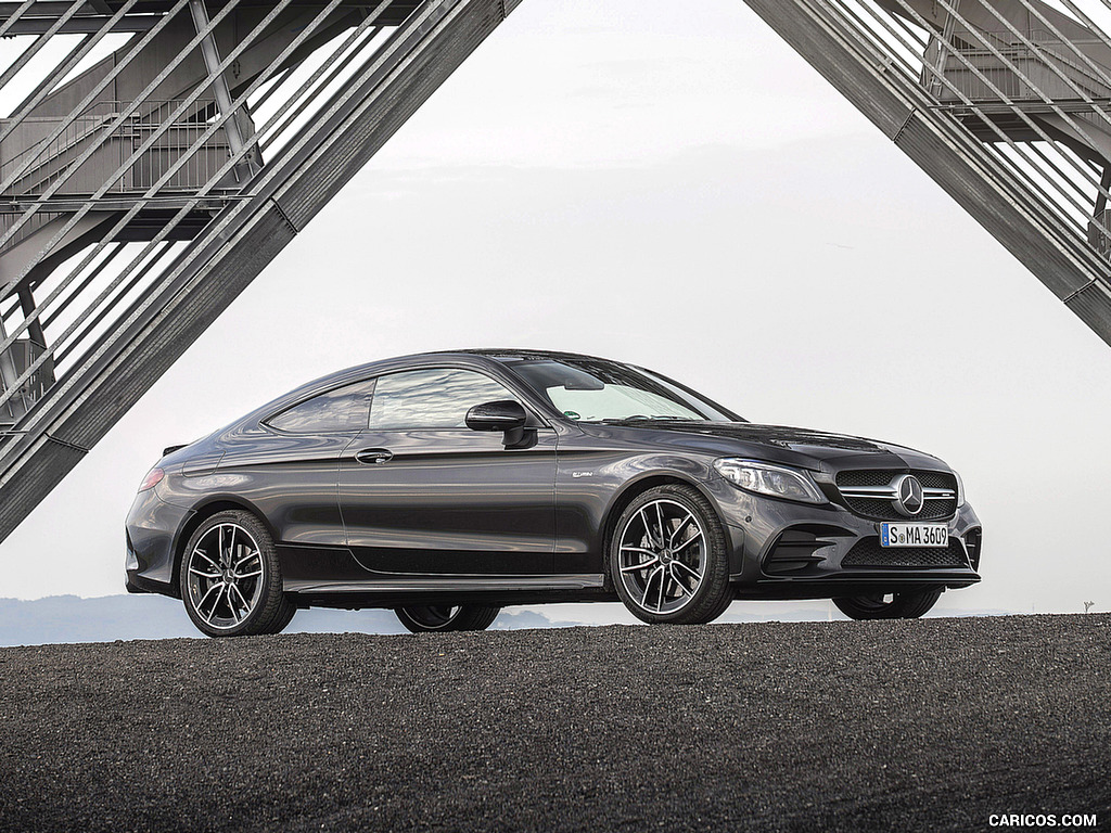 2019 Mercedes-AMG C43 4MATIC Coupe (Color: Graphite Grey Metallic) - Front Three-Quarter