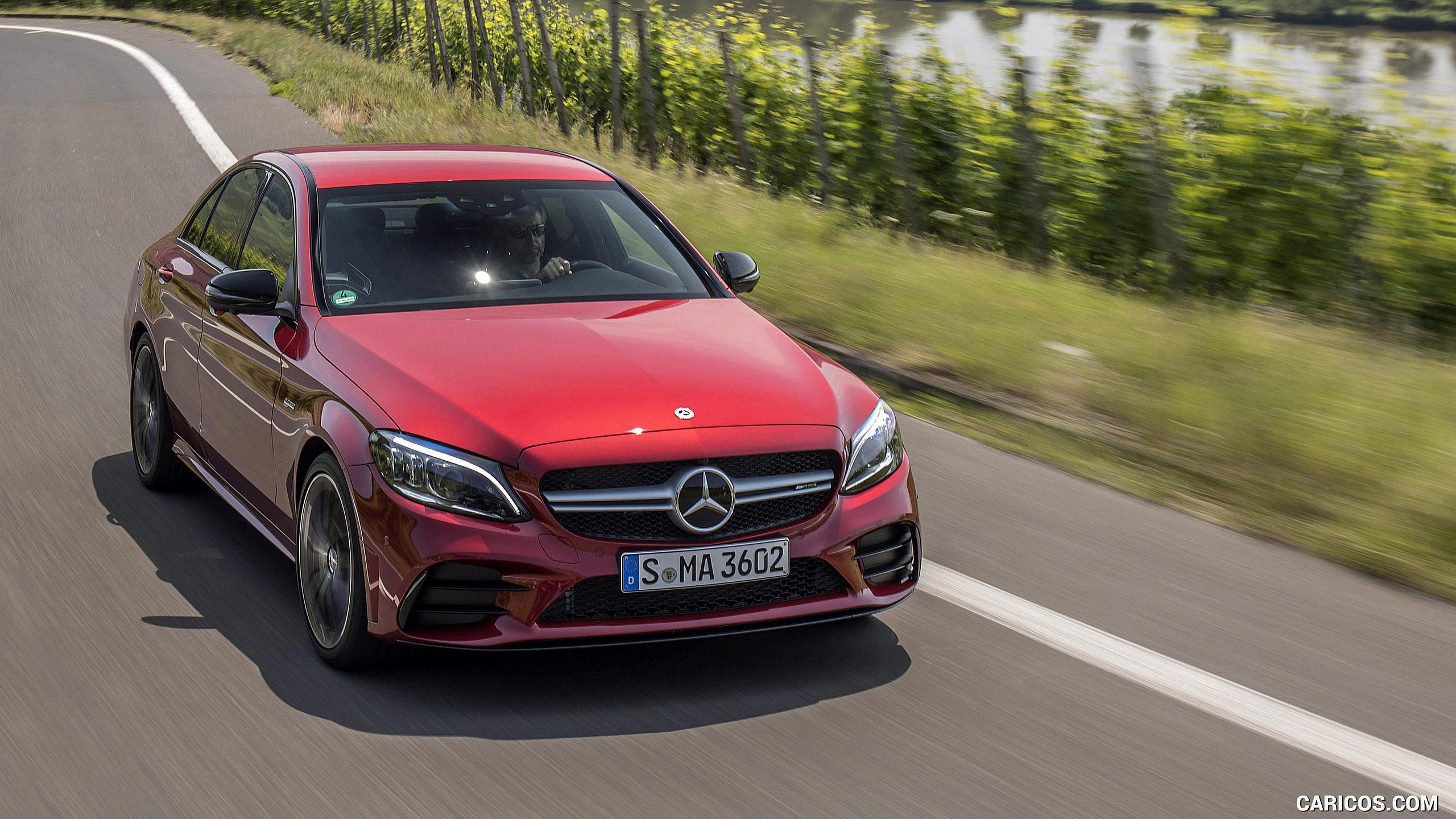 2019 Mercedes-AMG C43 4MATIC Sedan (Color: Hyacinth Red) - Front, #30 of 192