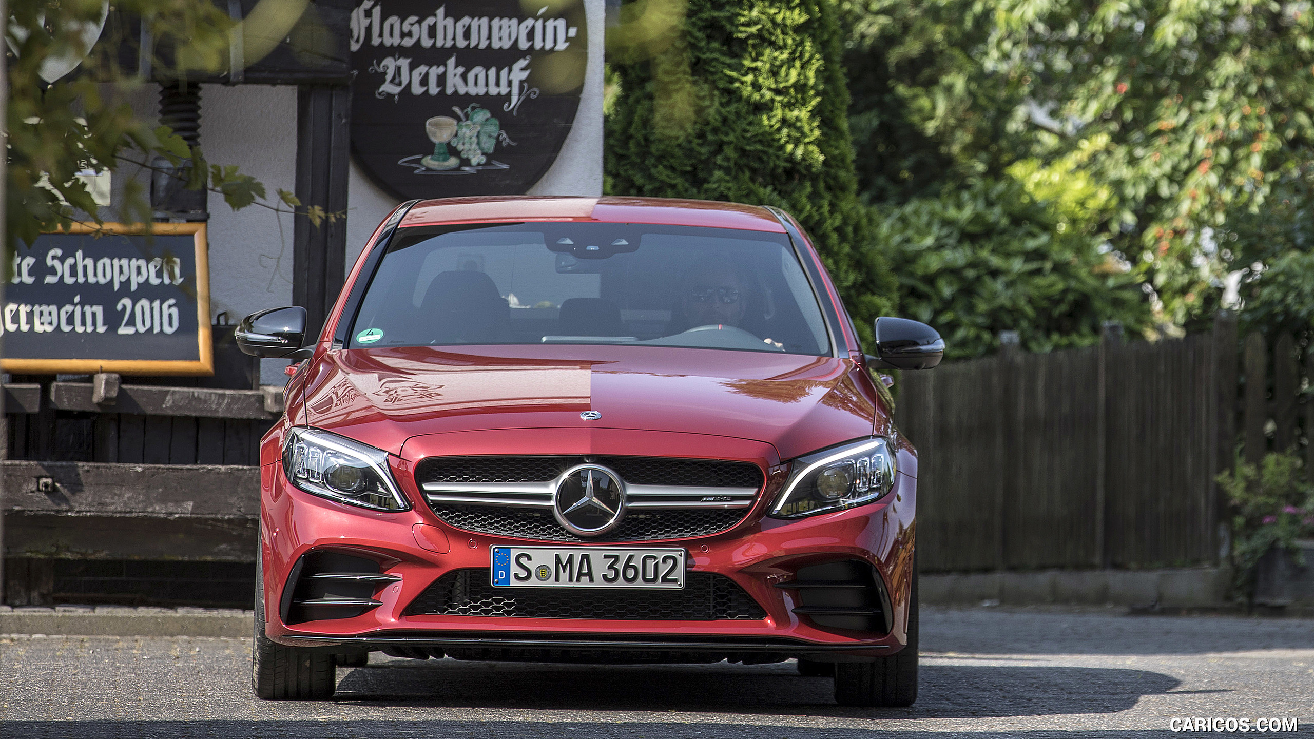 2019 Mercedes-AMG C43 4MATIC Sedan (Color: Hyacinth Red) - Front, #75 of 192